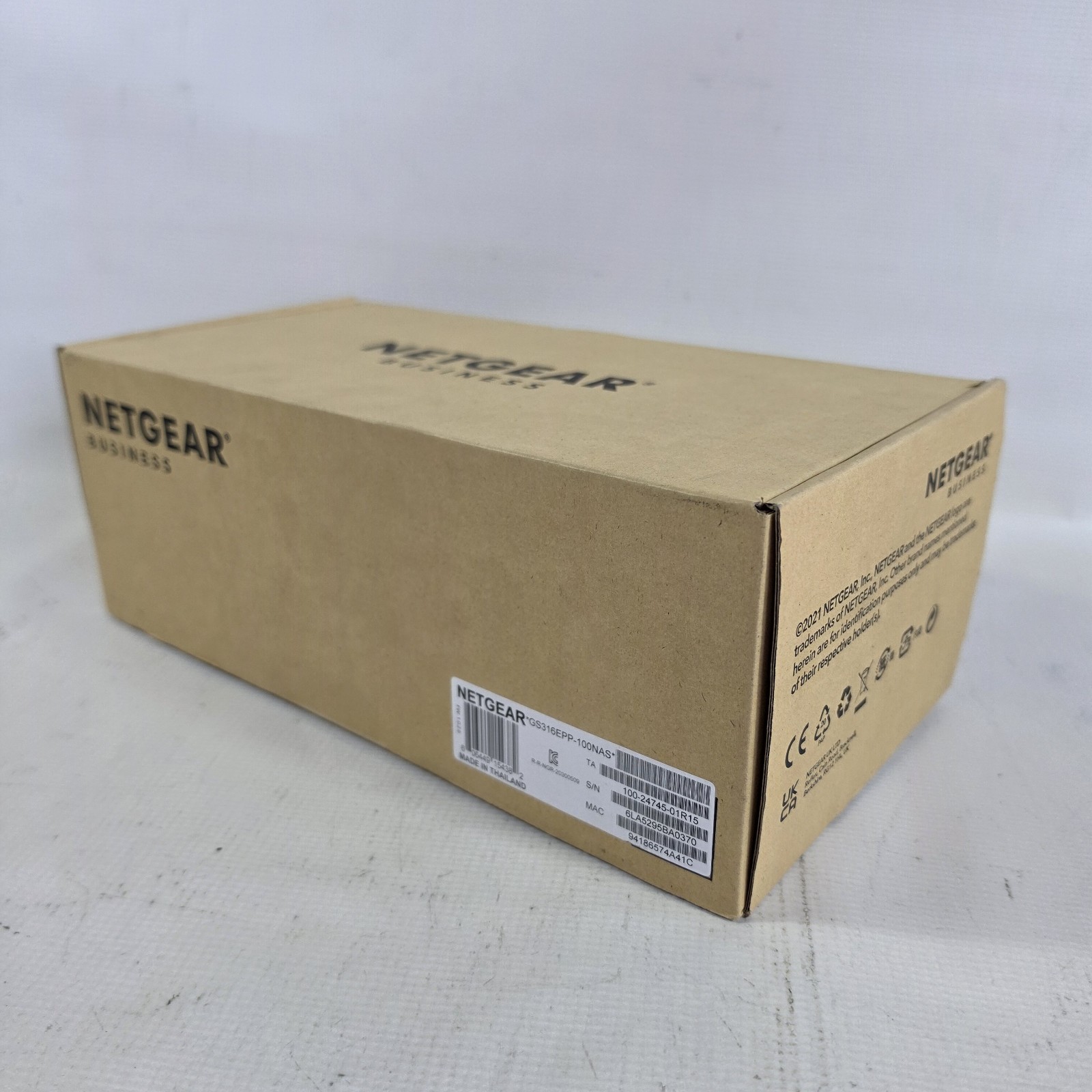 Netgear GS316EPP-100NAS 16-PORT PoE Gigabit Ethernet Switch BRAND NEW SEALED 