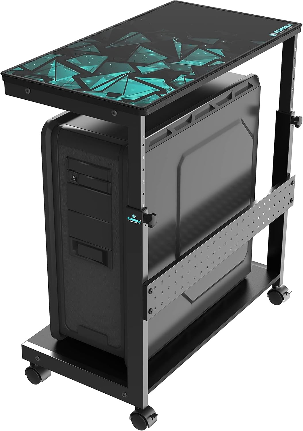 Tower Stand EUREKA ERGONOMIC Computer Cart 2-Tier