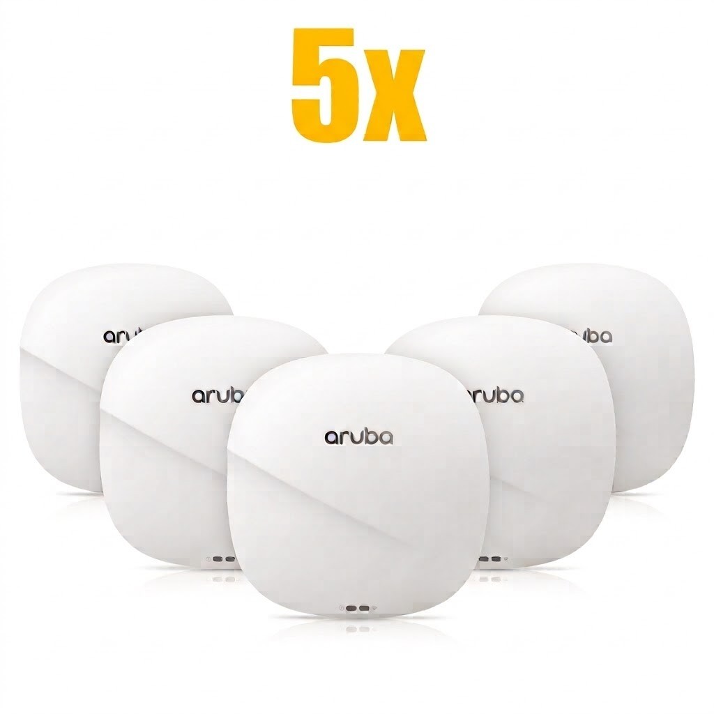Lot of 5 Aruba AP-345 APIN0345 AC3000 WiFi Access Points - Tested & Reset
