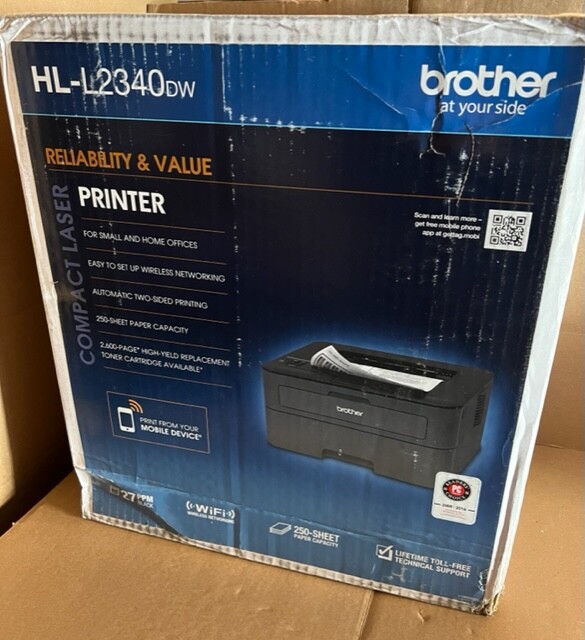 Brother HLL2340DW Standard Laser Printer FULLY TESTED A-1 Condition 9 pages