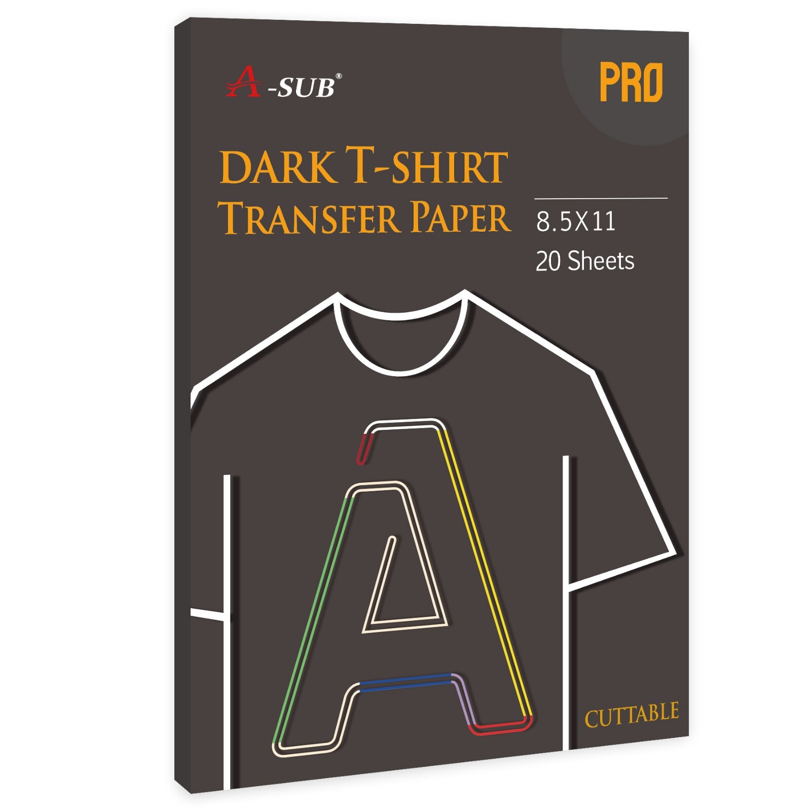 Lot A-SUB Iron on Heat Transfer Paper for Light/ Dark Fabric Inkjet 8.5x11 11x17