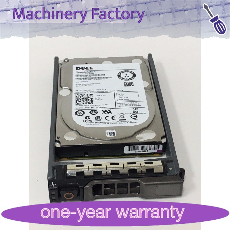 1PCS FIT FOR Dell 0WF12F 1TB 7200RPM SATA 2.5"6Gb/s HDD R610 R620 R630 R710 R72