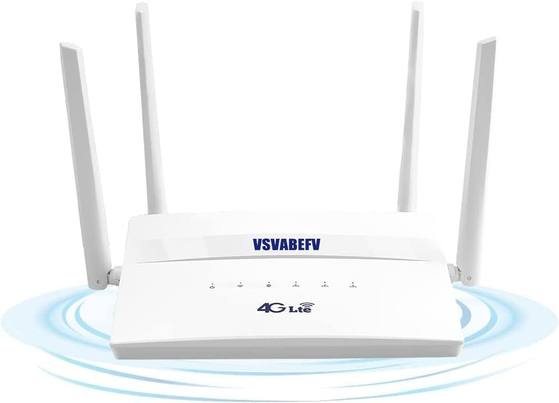 4G LTE Wireless Router with SIM Card Slot Unlocked 300Mbps Wireless Mobile Wifi