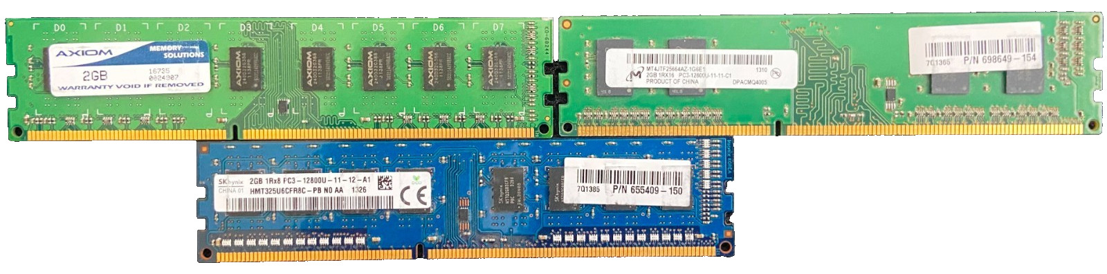 SK Hynix, M, Axiom 2GB 1Rx8 PC3-12800U 11-12-A1 HMT325U6EFR8C-PB
