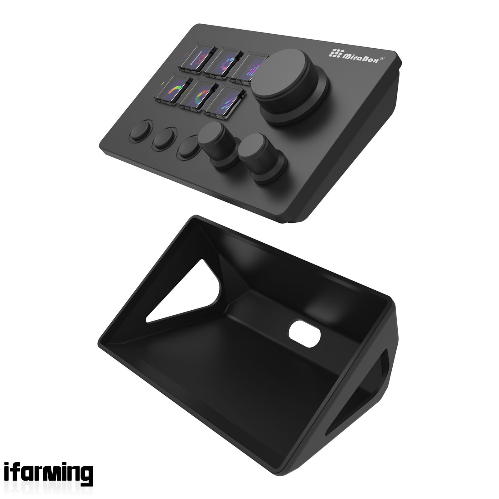 MiraBox Mbox N3E Stream Deck 6-Key Visual Wired Custom Keyboard for OBS Twitter