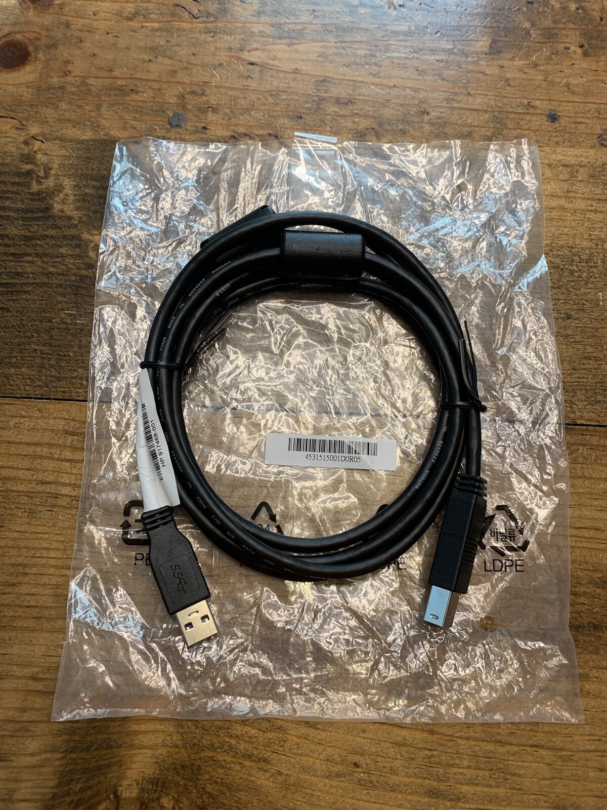 HP 917468-001 A0M08 6ft USB 3.0 SuperSpeed Cable USB Type-A Type-B NEW IN BAG
