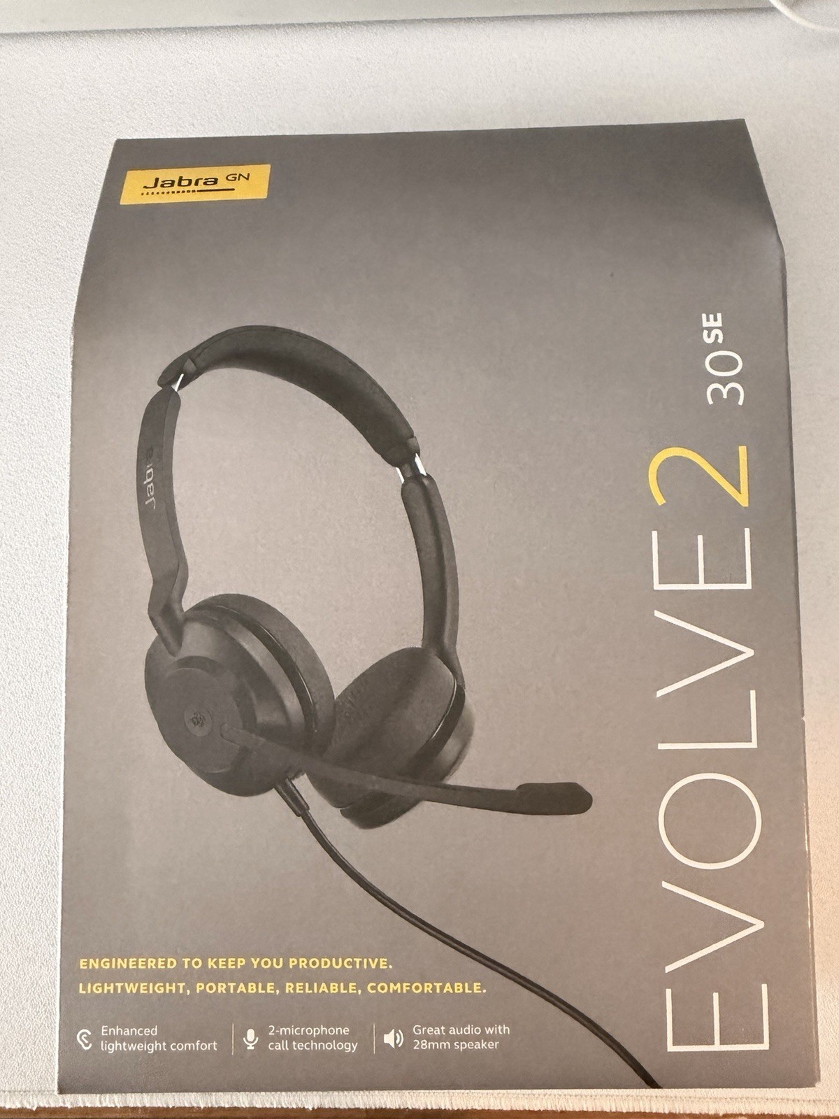 Jabra Evolve2 30 SE Stereo Headset Black, USB-C