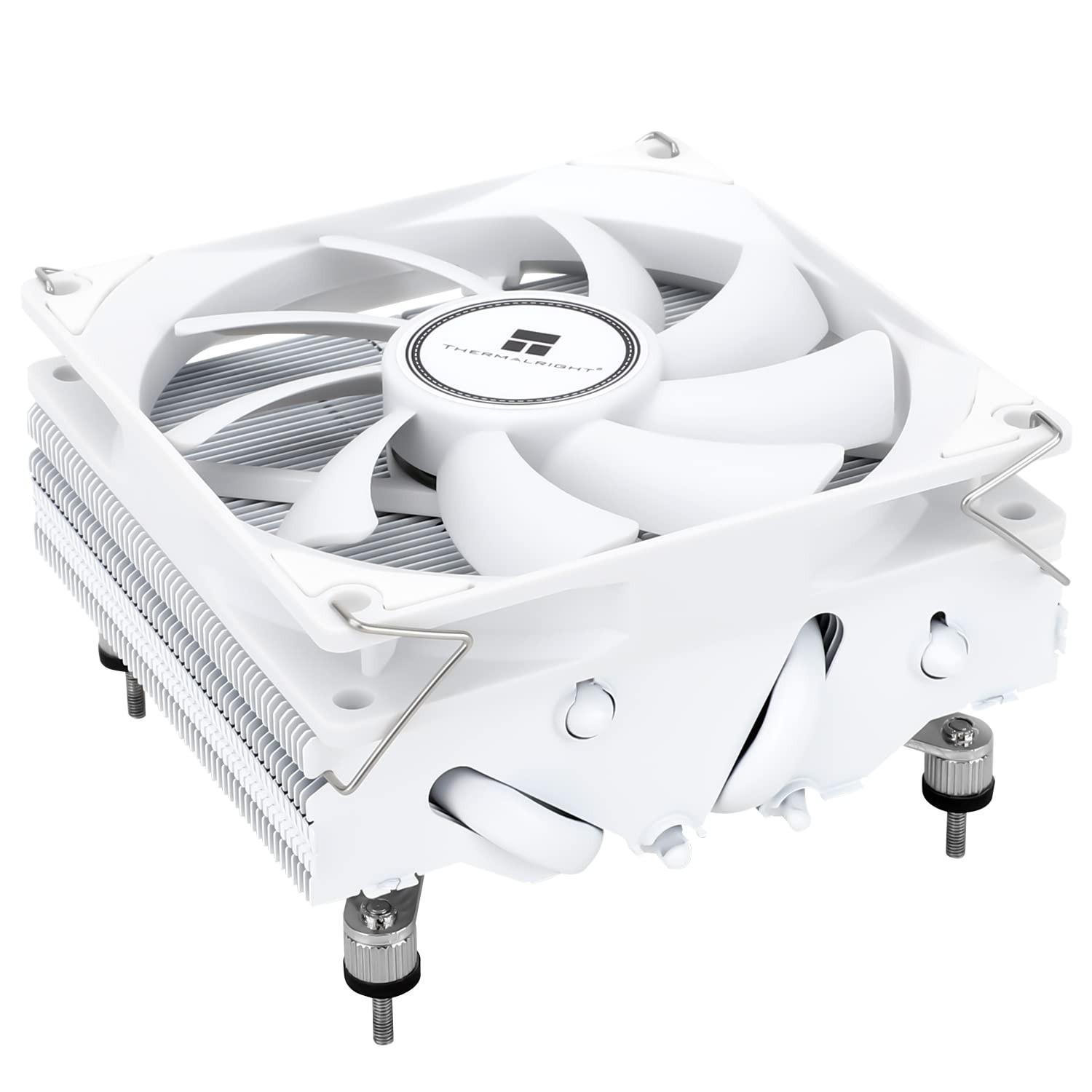 AXP90-X47 White Low Profile CPU Cooler, with 92mm TL-9015W Slim PWM Fan, ITX ...