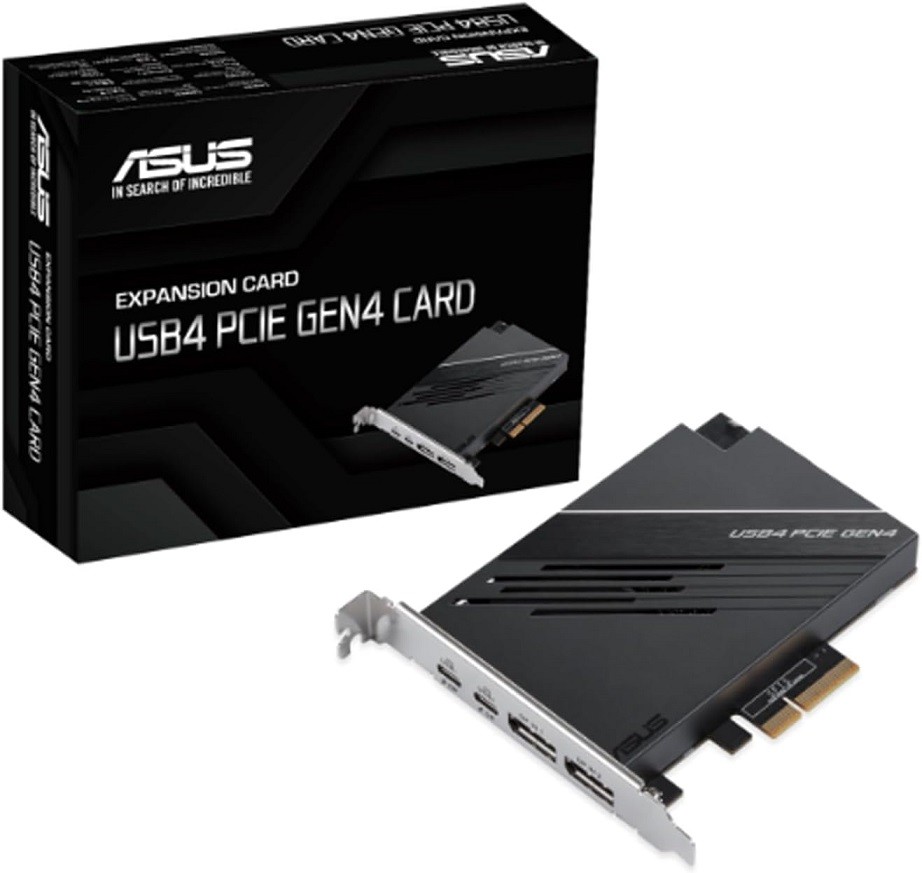 ASUS USB4 PCIE GEN4 CARD USB-C DisplayPort 1.4 PCIe 4.0 Brand NEW