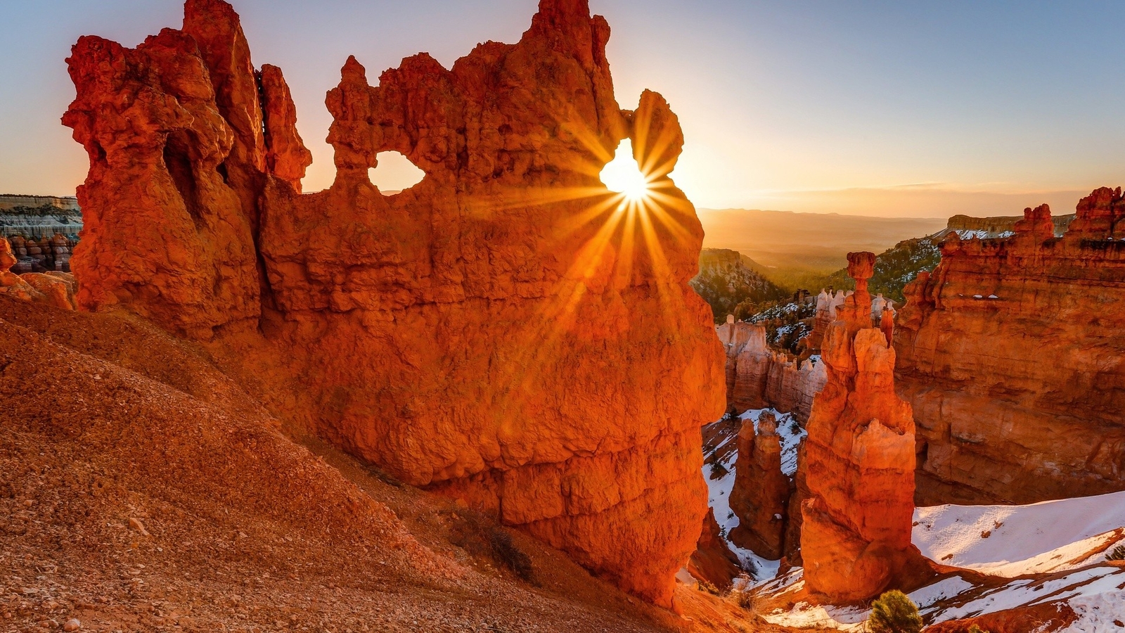 Landscape sunlight rock formation bryce canyon national Custom Gaming Mat Desk