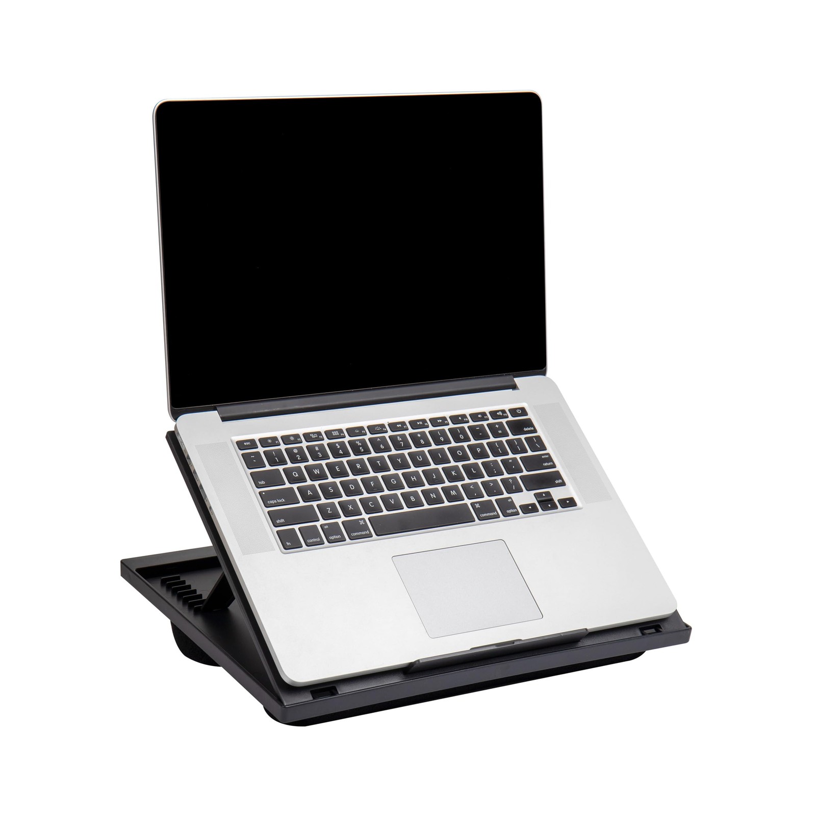 Mind Reader Lap Desk Laptop Stand, Bed Tray, Collapsible, 1 Pack, Black