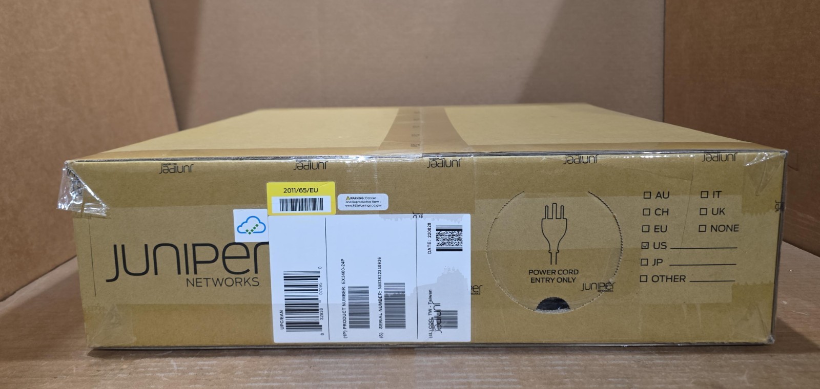 Juniper Networks EX3400-24P 24-Port PoE+ 4-Port SFP+ Ethernet Switch New Sealed