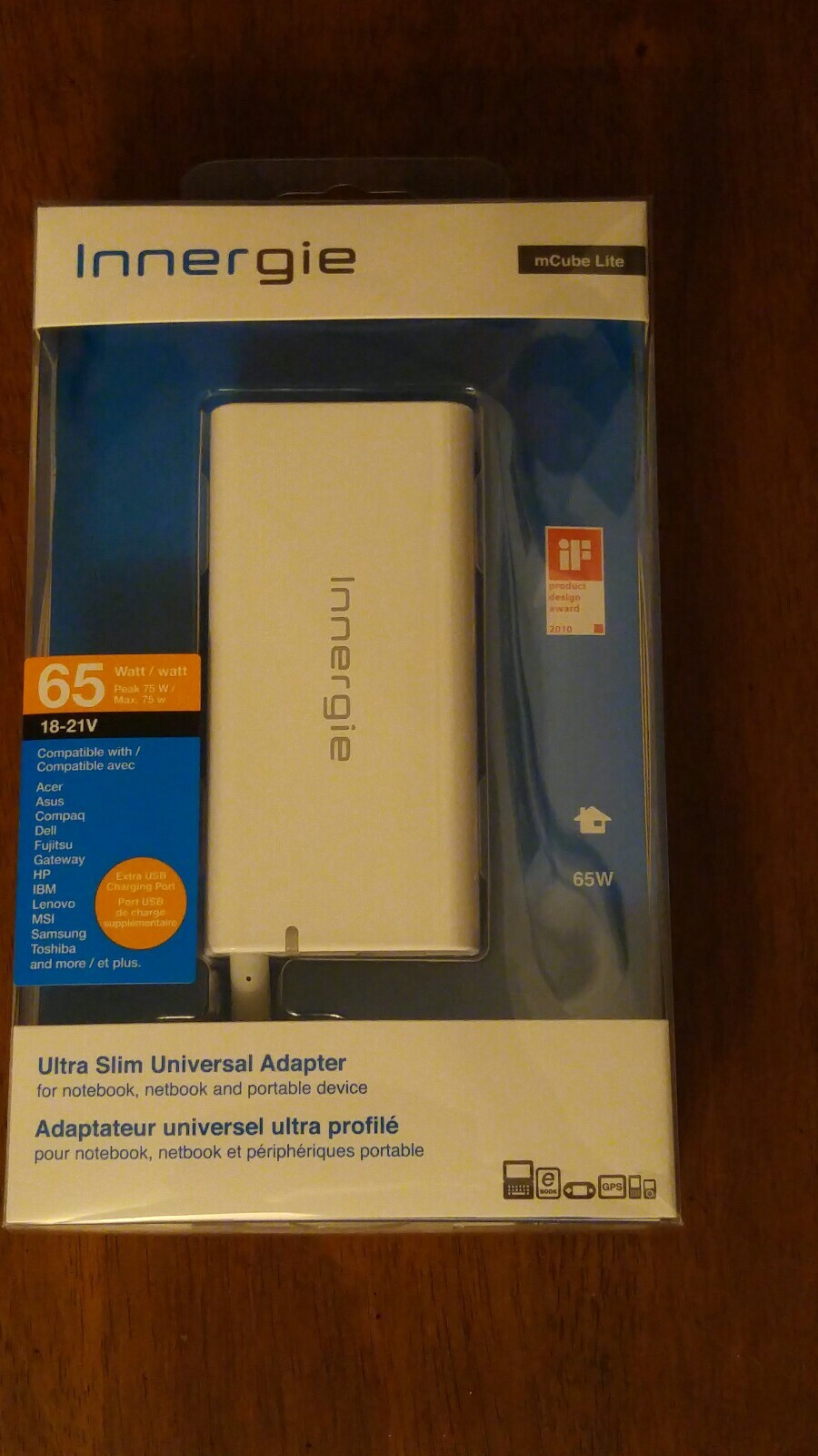 Innergie mCube Lite 18-21V , 65 watt, Brand New 