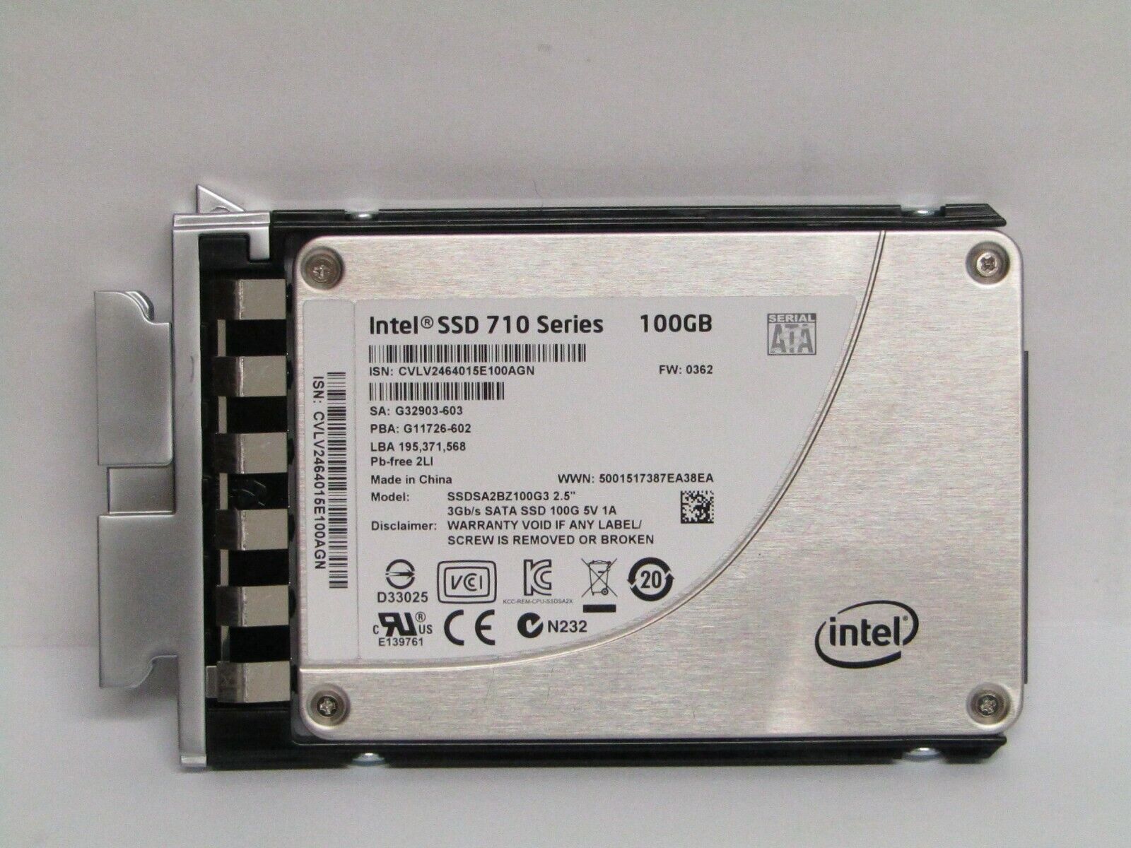 CISCO UCS-SSD100GI1F105 INTEL 100GB 2.5
