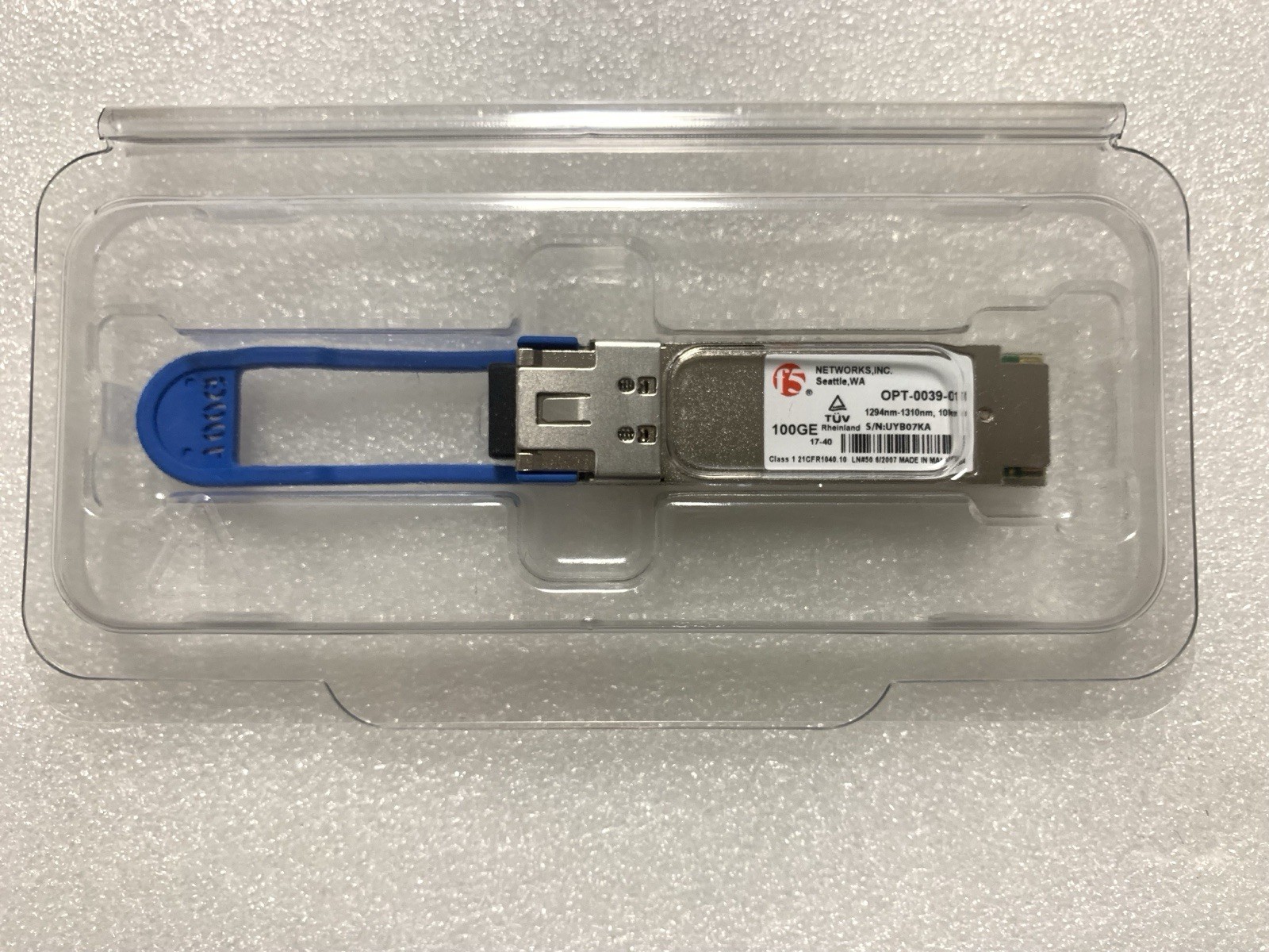 1PC F5 NETWORKS OPT-0039-01 F5-UPG-QSFP28-LR4 100GE QSFP28 LR4 10km SMF Module
