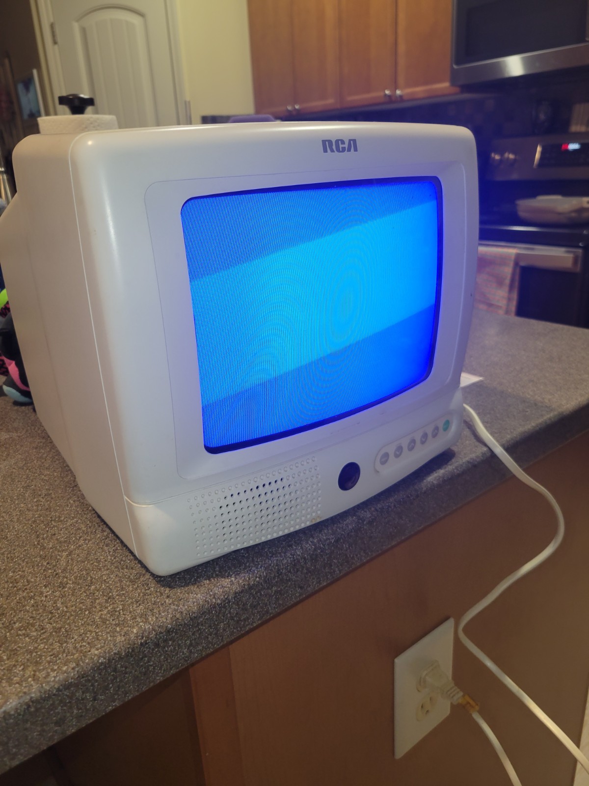 Retro Gaming RCA E09344 9" CRT Portable Television Tv Monitor 