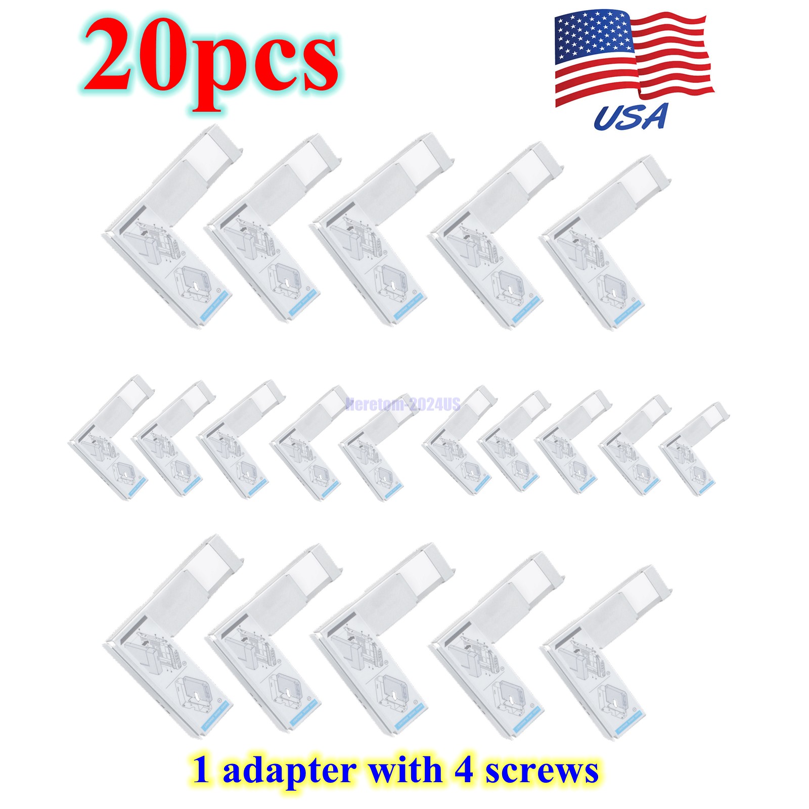 20x Dell 9W8C4 Y004G 3.5" to 2.5" SAS/SATA Tray Caddy Adapter F238F D981C X968D