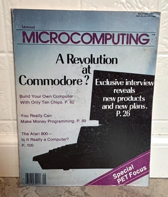 kilobaud MICROCOMPUTING MAGAZINE SEPT 1980 September TRS-80 242 pgs *freeship