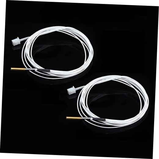 2-Pack NTC 100K B3950 Thermistor OD3mm Cartridge Sensor High Temperature 280℃