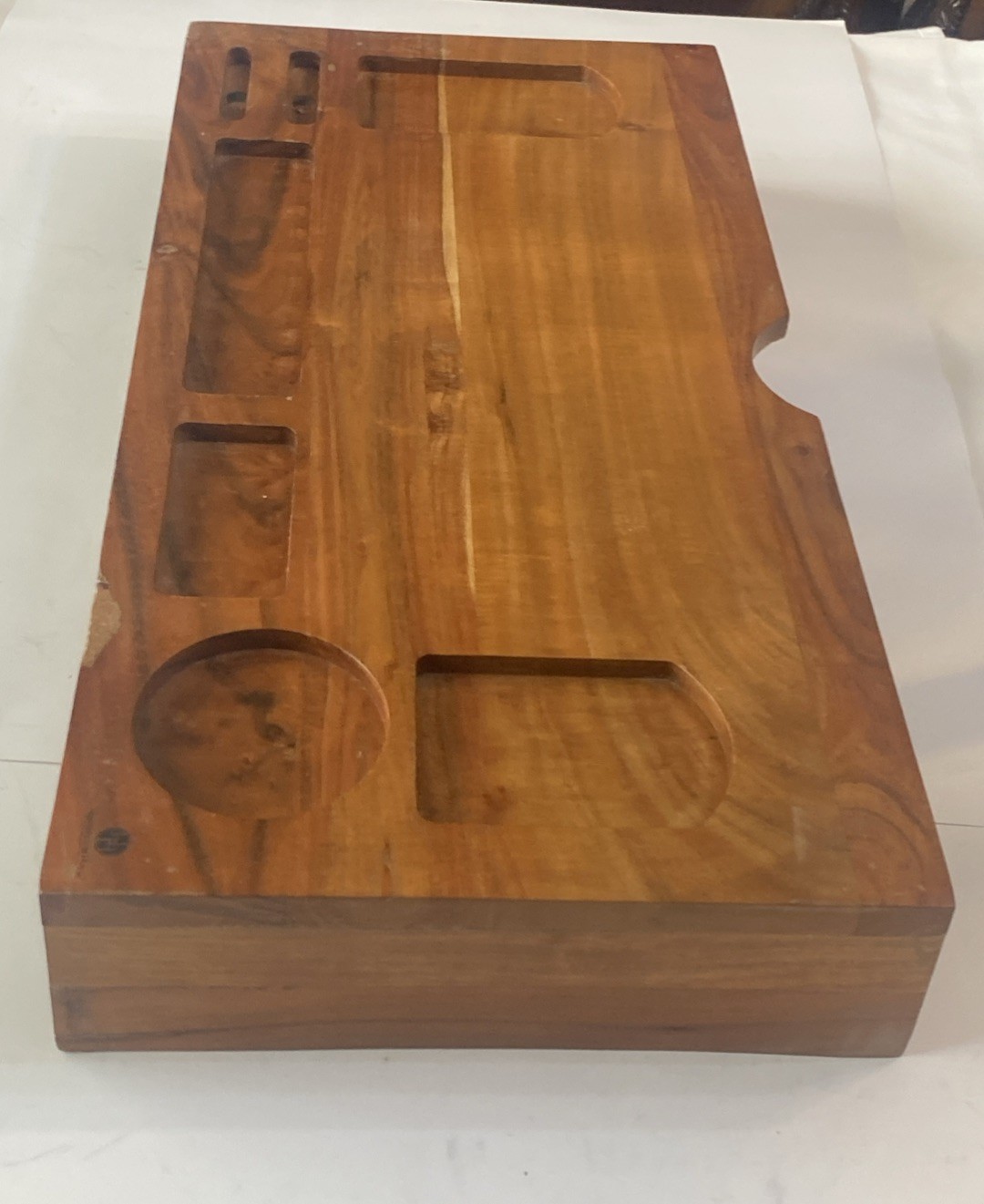 Acacia Wood Monitor Stand Desk Riser Organizer 