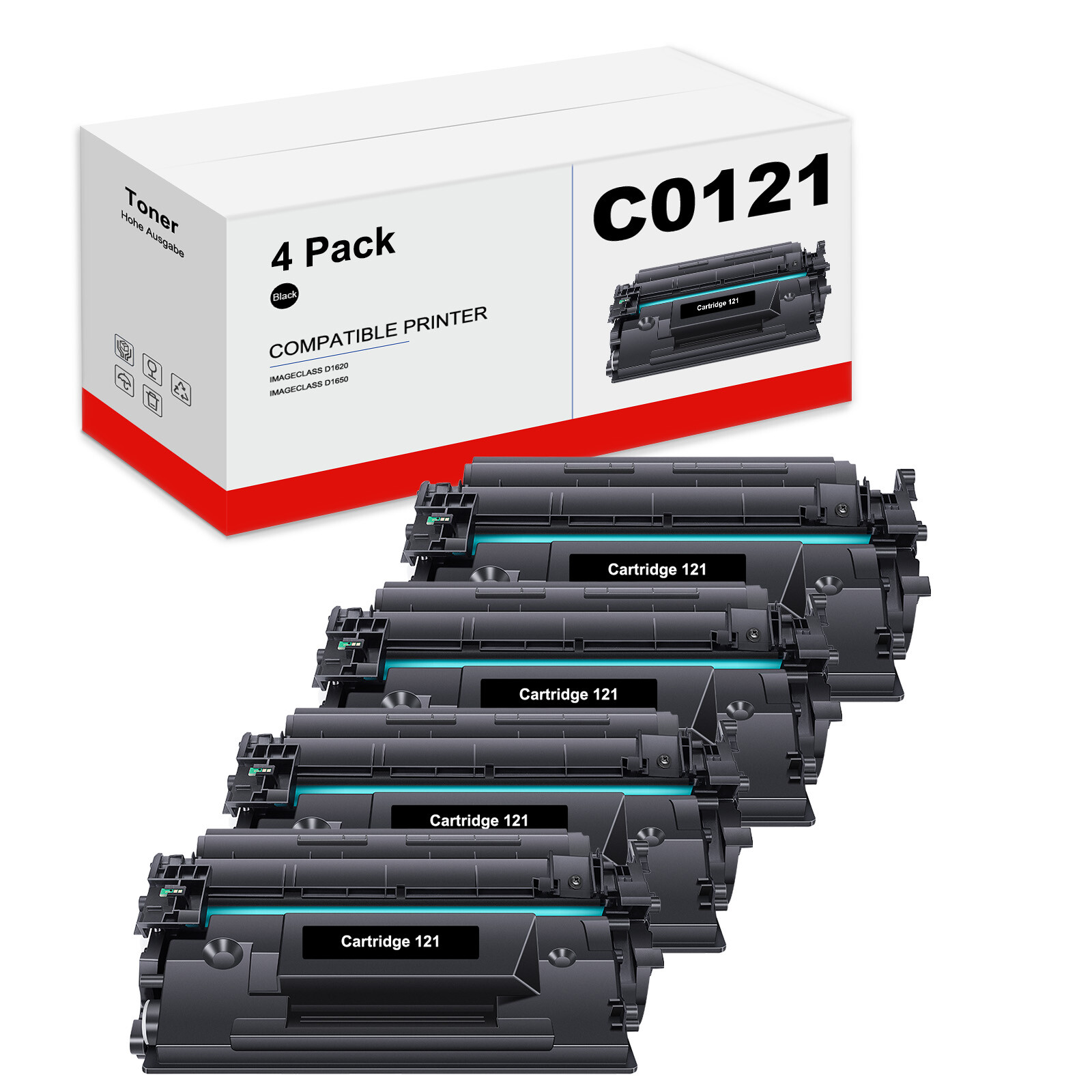 CRG121 3252C001 Toner Cartridge fits for Canon 121 imageCLASS D1620 D1650 lot