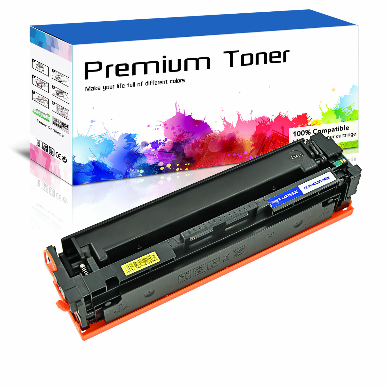 1 Pack CF410A Toner Cartridge Fit for HP Color LJ Pro MFP M477fnw M477fdw M452dw