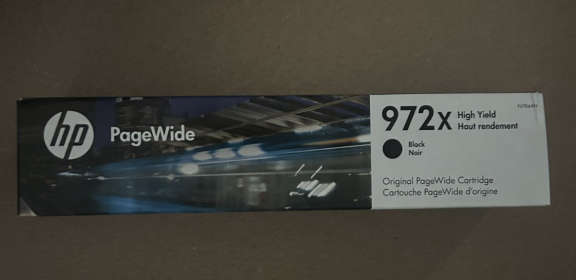 GENUINE HP 972X  High Black Original PageWide Ink Cartridge Sealed, EXP 27/28/29