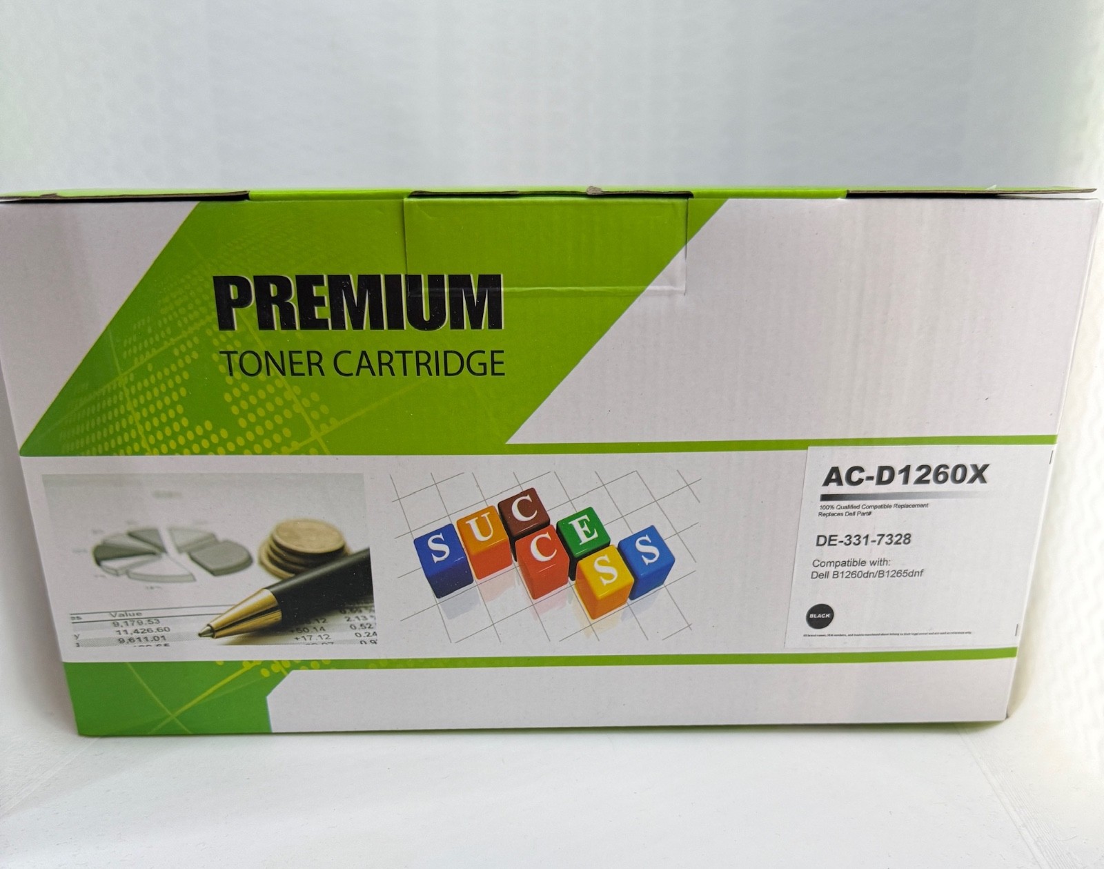 DELL COMPUTER Premium Black Toner Cartridges AC-D1260X DE-331-7328