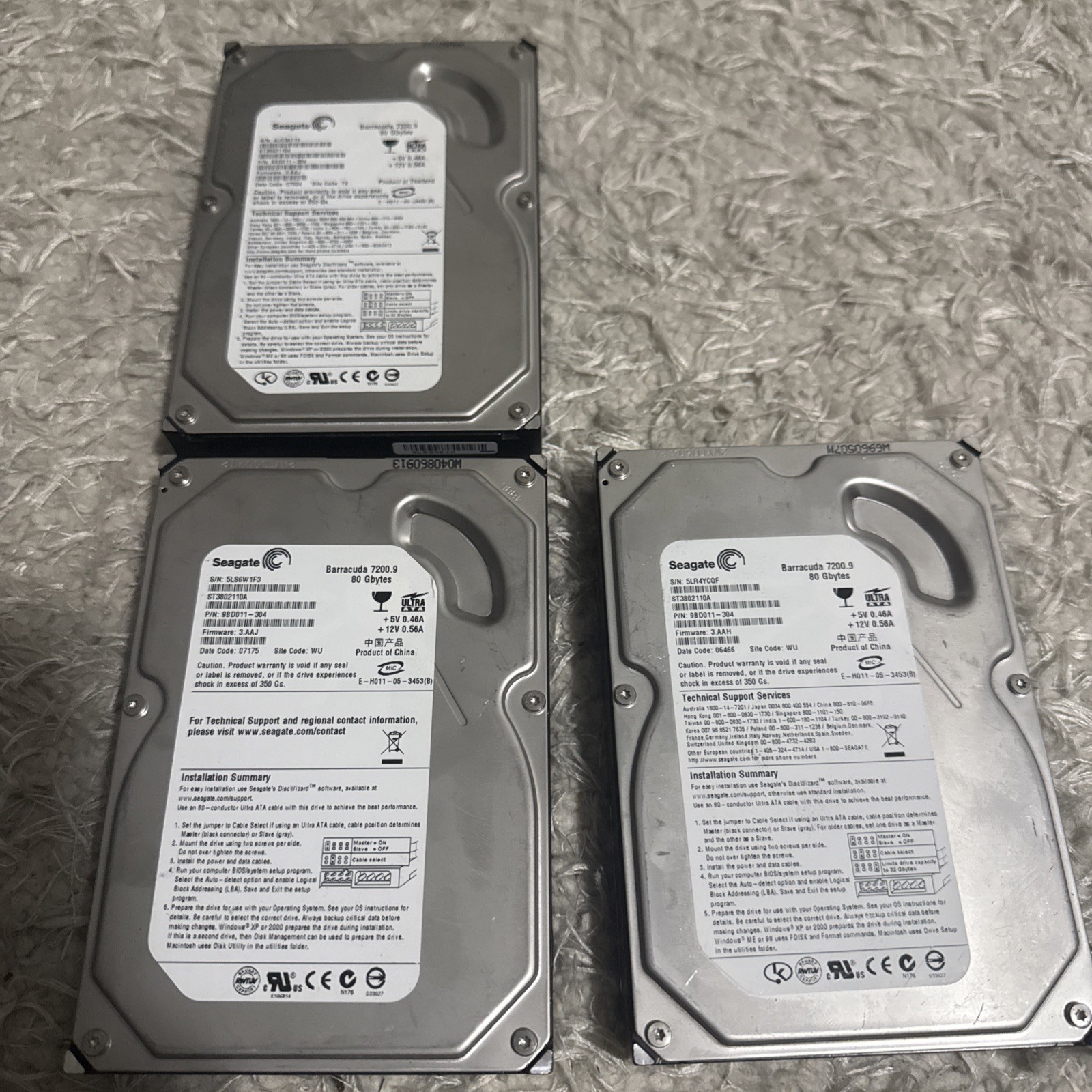 compatible Seagate 80GB ST3802110A 7200RPM PATA IDE 3.5" Desktop HDD Hard 