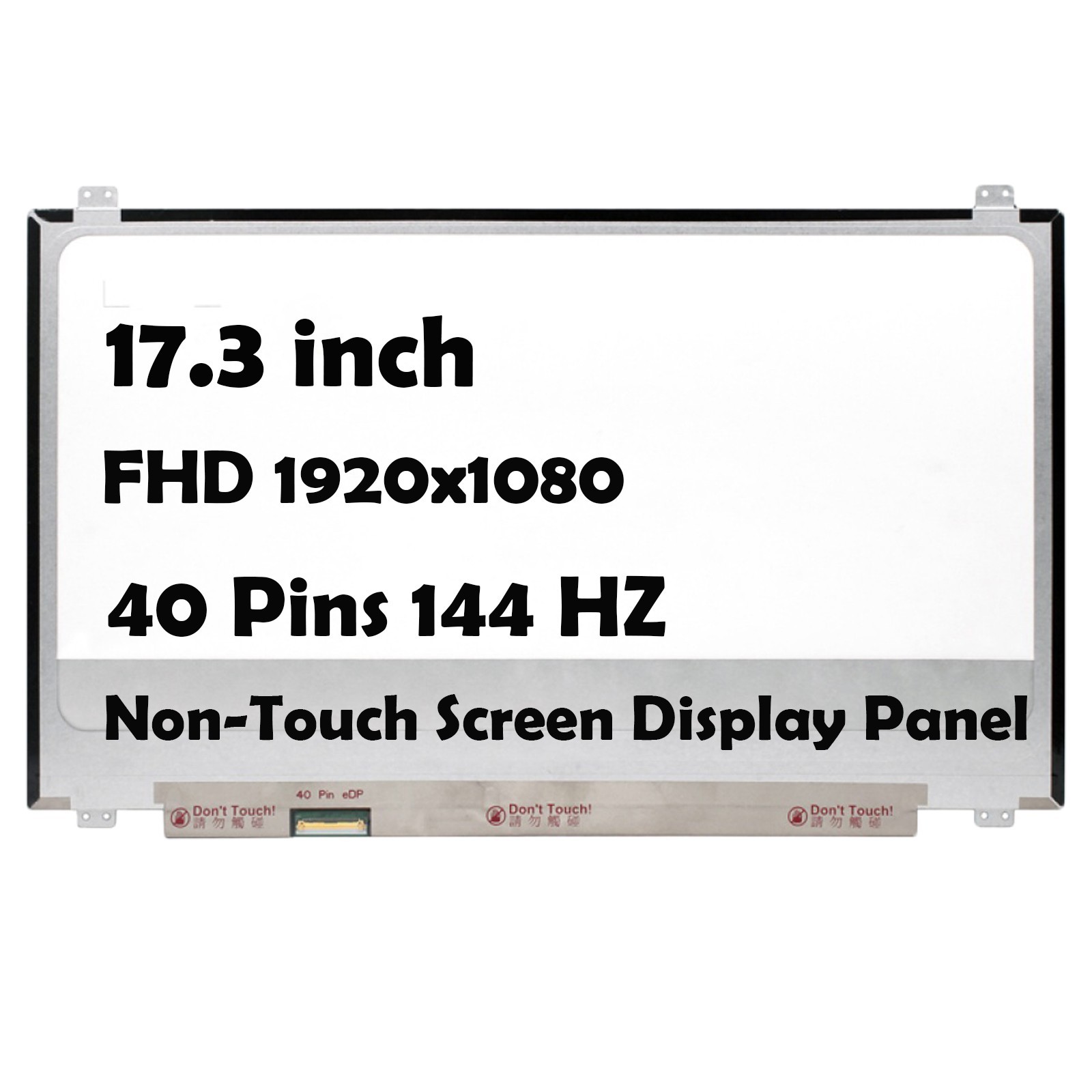 17.3" B173HAN03.2 1920x1080 40 Pins 144HZ LCD Non-Touch Screen Display Panel