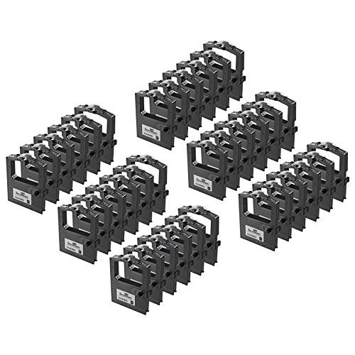 6PK Compatible Okidata 52102001 (6 pack) Black Printer Ribbon Cartridges