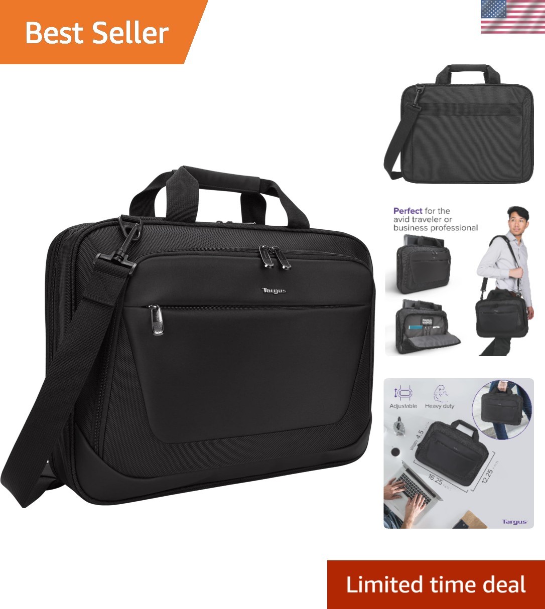 Luxury CityLite Laptop Bag with Padded Strap – Ideal for 15.6-Inch Devices