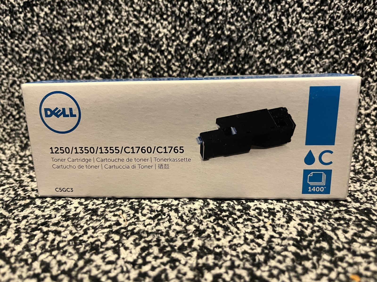 Genuine Dell C5GC3 Cyan Toner Cartridge 1250 1350 C1760 C1765