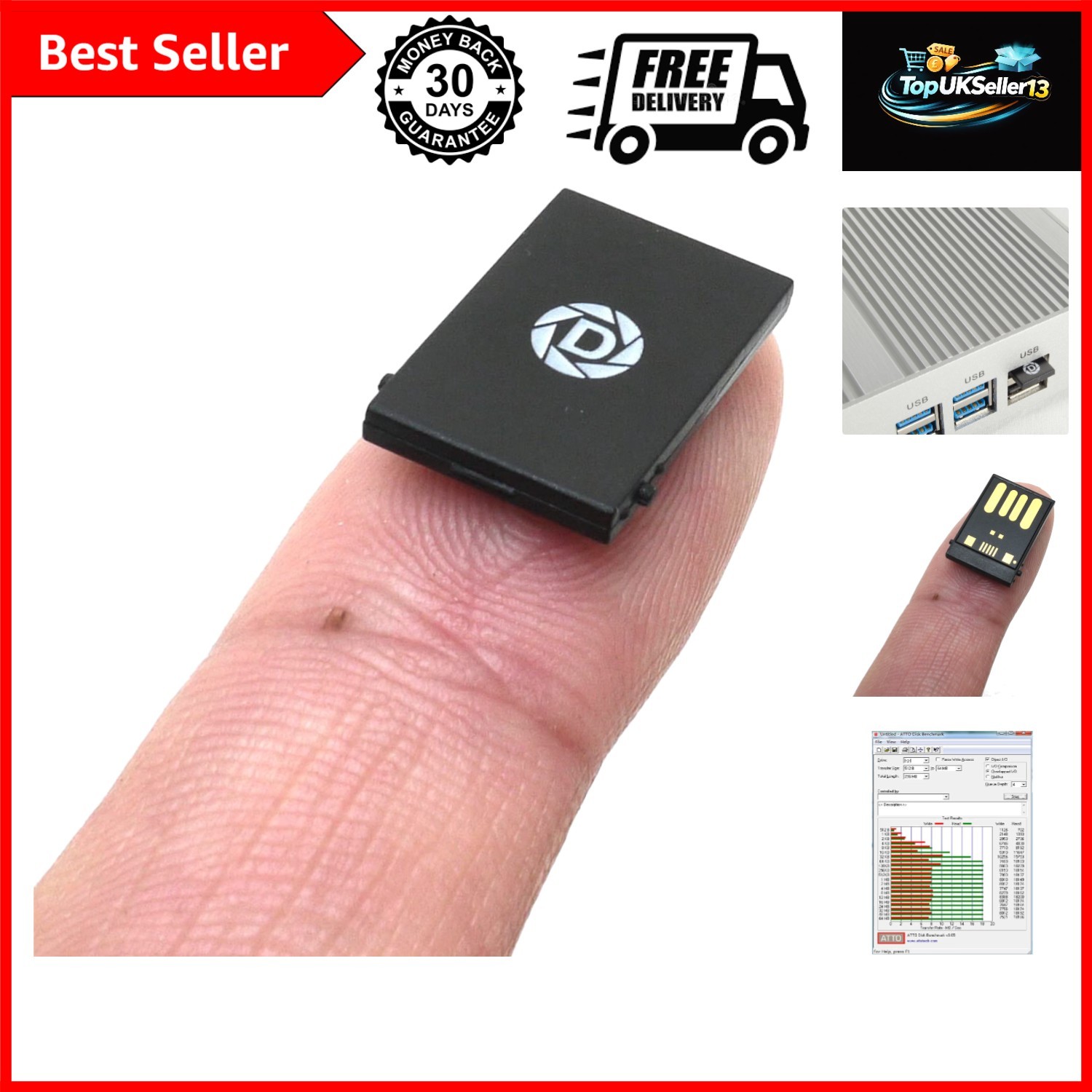 32GB USB Flash Drives Slim Thumb Mini Nano Micro Waterproof