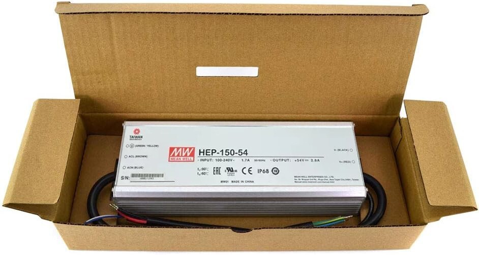 Genuine Mean Well HEP-150-54A 54V 2.8A Harsh Environment Power Supply LED Driver
