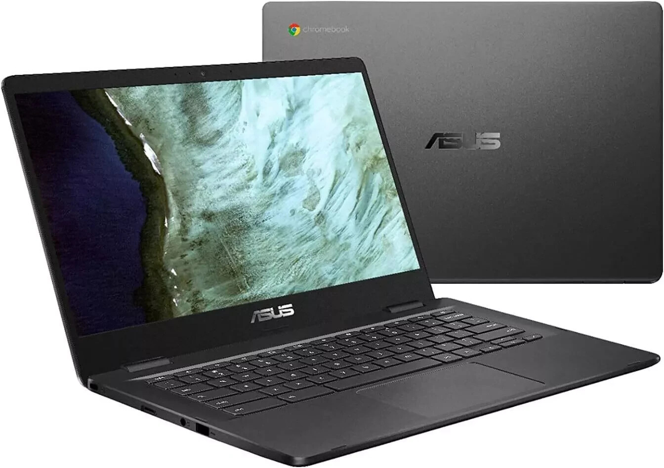ASUS Intel Celeron N3350 4GB Memory 32GB eMMC 14-Inch Chromebook Slate Black
