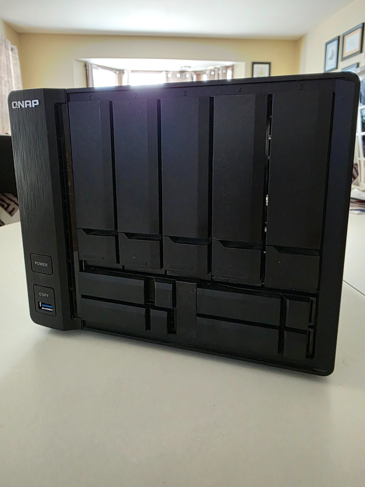 QNAP TS-963X-8G-US 9 Bay 10G AMD 64Bit X86-Based NAS, Quad Core 2.0GHz, 16GB