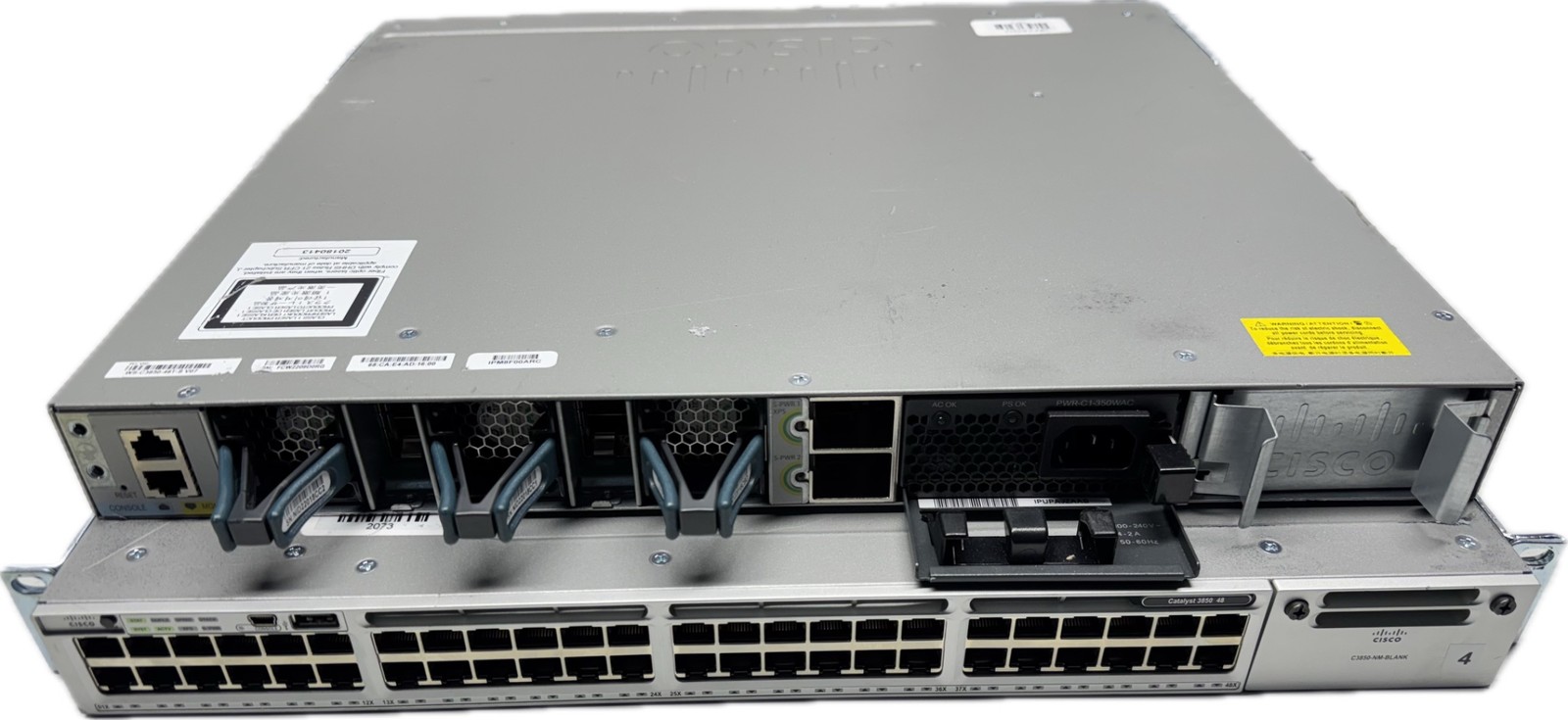 Cisco Catalyst 3850 48 Port Gigabit Switch WS-C3850-48T-S with 1x PSU 350wac