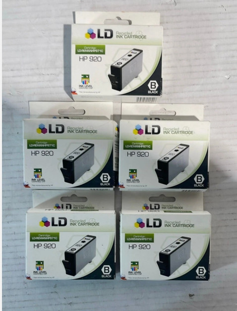 LD Ink Cartridge for HP 920 Black LD-REMANHP975C Office Jet NEW