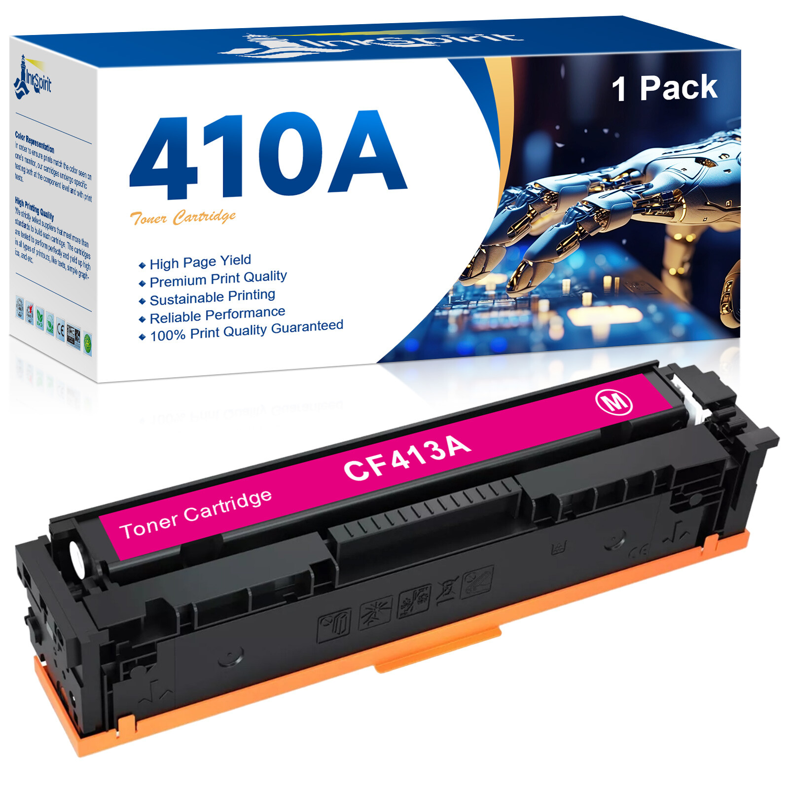CF410A 410A Toner Compatible with HP Laserjet Pro MFP M477fn M477fdw M452dn 477A