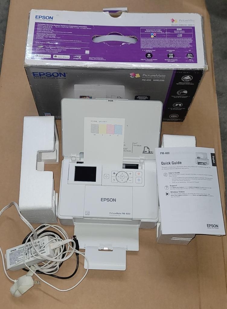 Epson PictureMate PM-400 White Standard Printer - C11CE84201