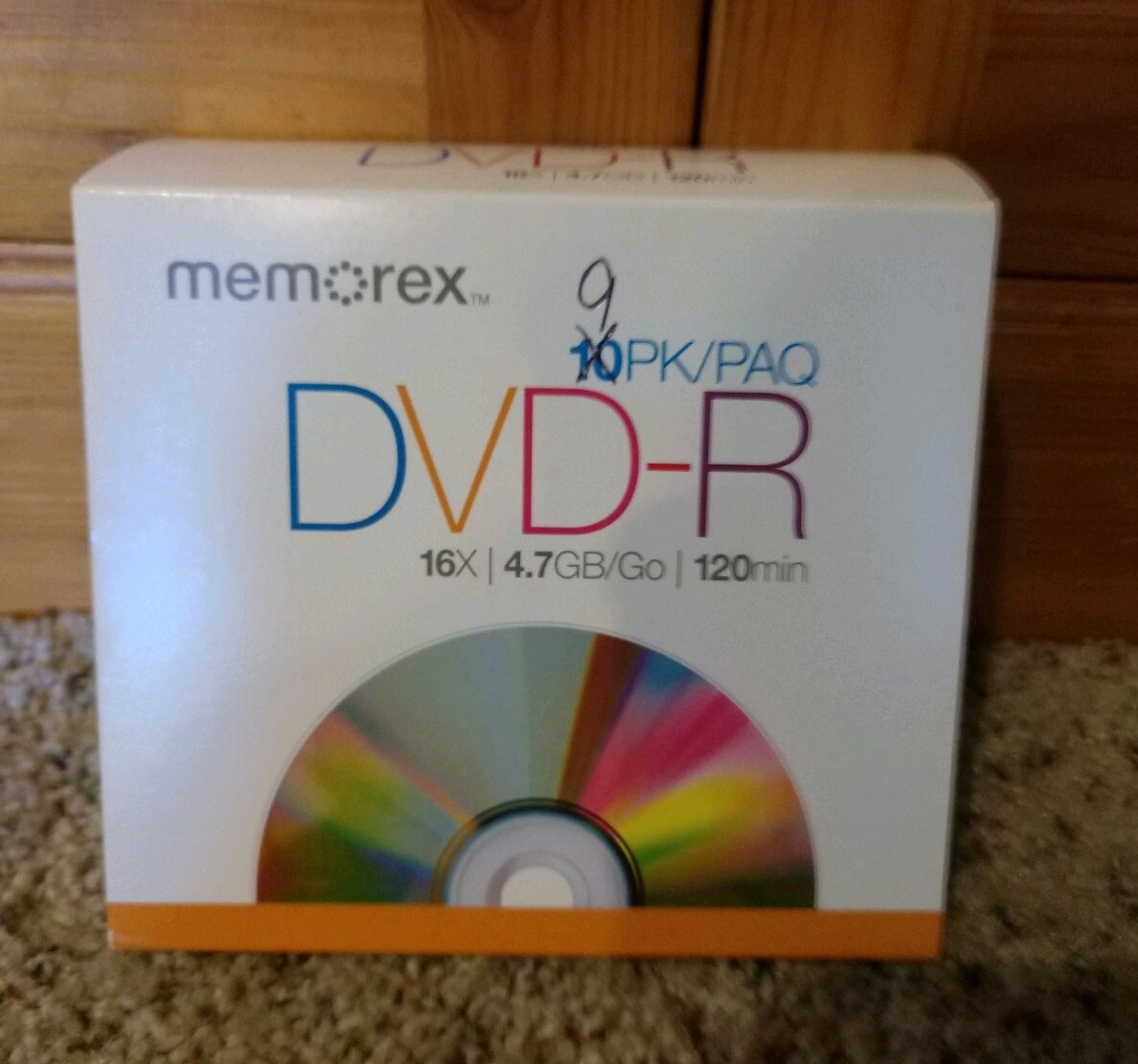 Memorex DVR+R 9 Pack 16x 4.7GB 120 Min Slim Case Brand New Fast Shipping