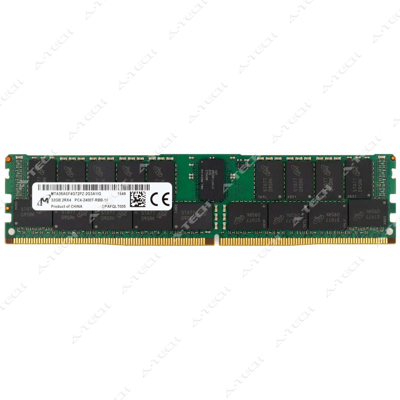 Micron 32GB DDR4-2400 PC4-19200 ECC RDIMM Server Memory RAM MTA36ASF4G72PZ-2G3A1