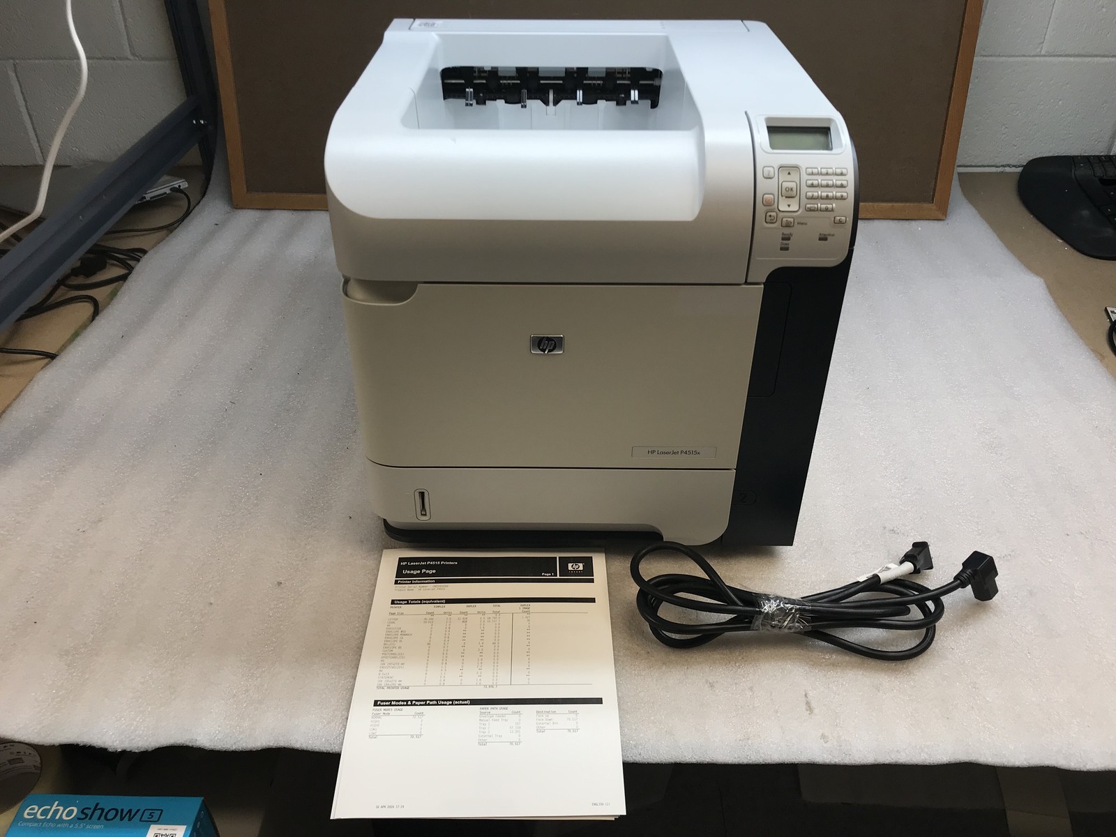 HP LaserJet P4515x Monochrome Workgroup Laser Printer 74K Pages With Toner