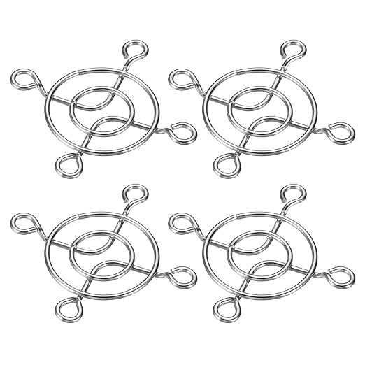 40mm Fan Finger Grill, 4 Pack 304 Stainless Steel Grill Protector Guard Fan Prot