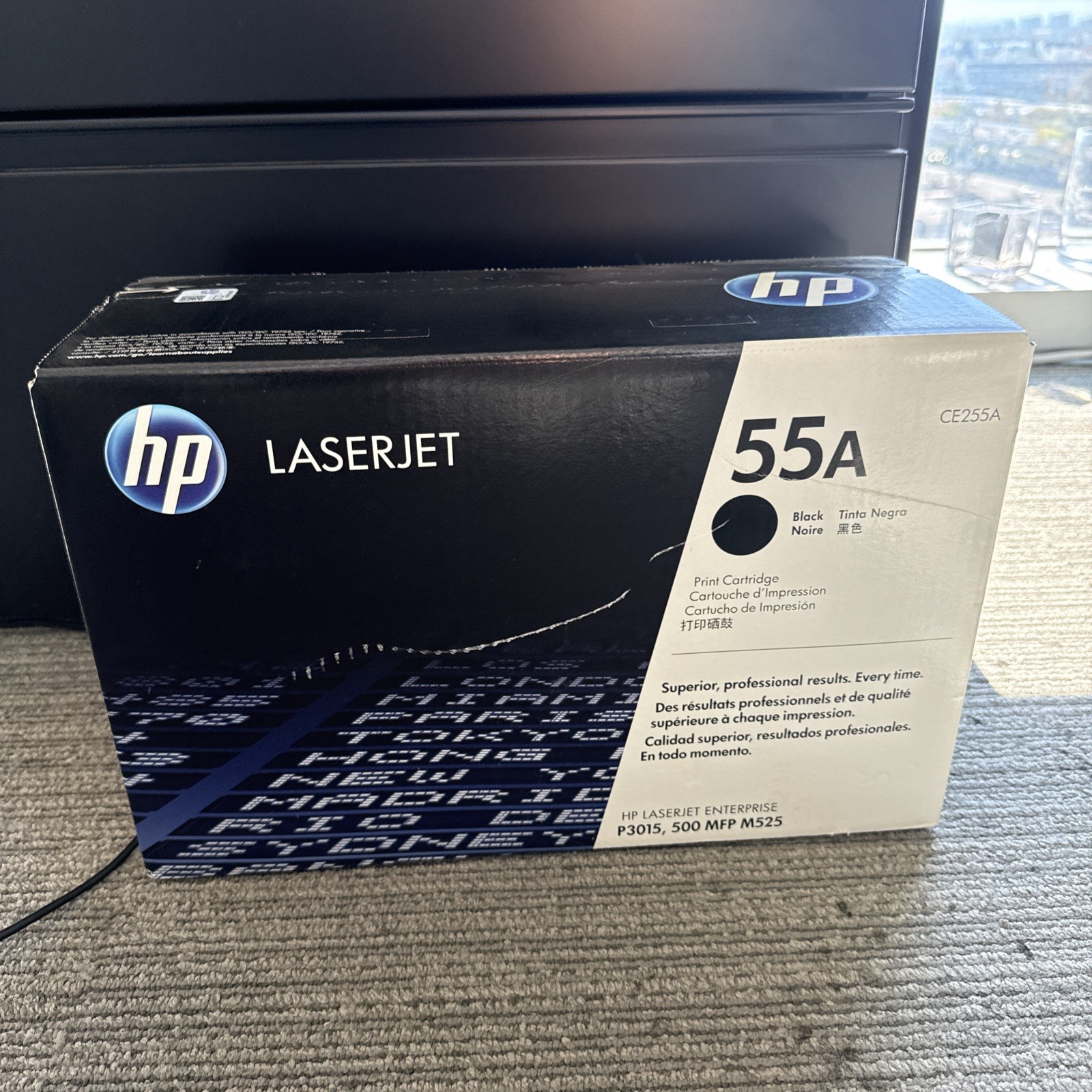Genuine HP 55A CE255A Black Toner Cartridge LaserJet P3015 M525