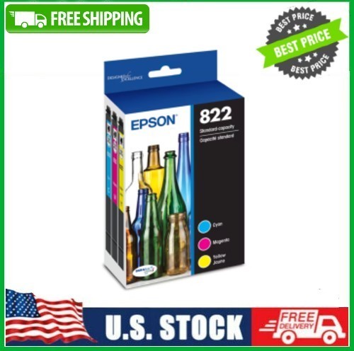 EPSON 822 DURABrite Ultra Ink Standard Capacity Black Color Cartridge Combo Pack