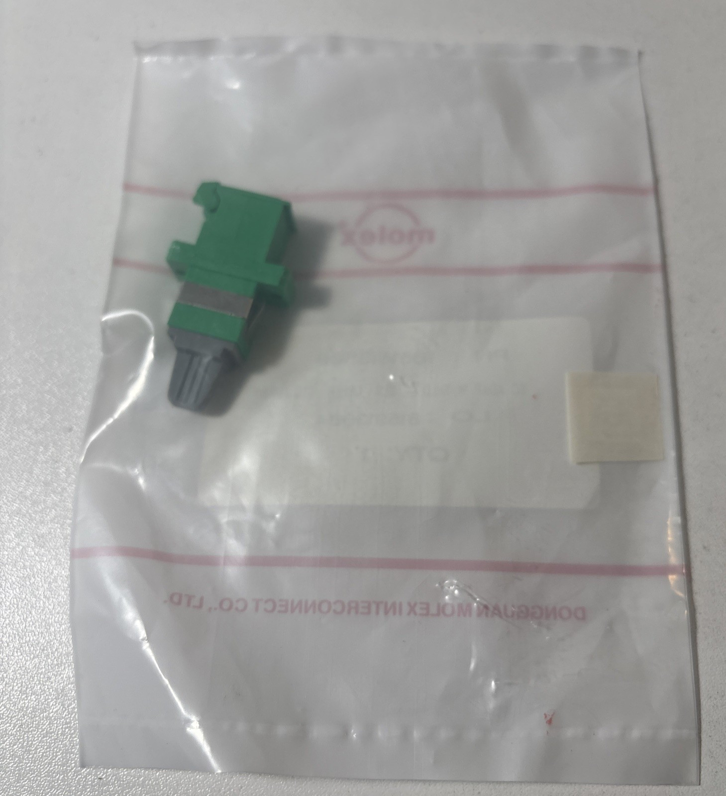 New Molex Fiber Coupler SC/APC SC ADAP W/SHLD ZR SLV GREEN 1061613500