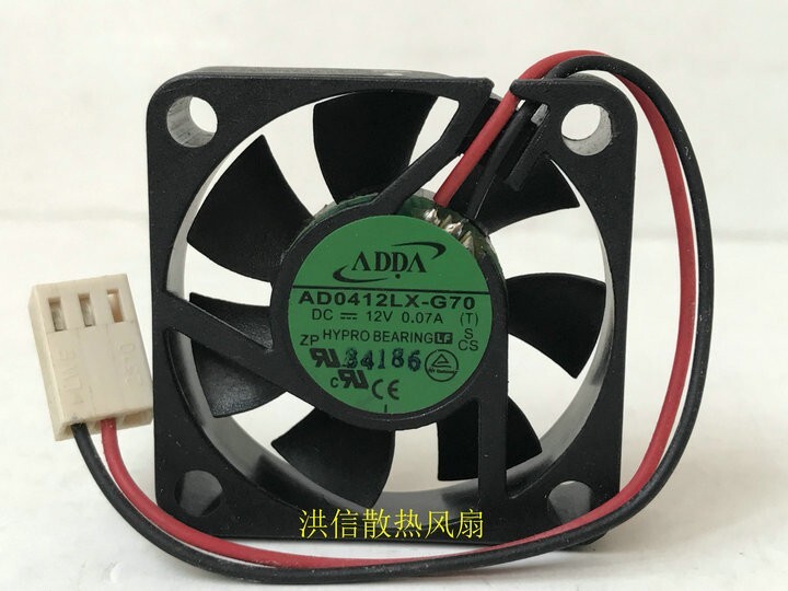 1PC ADDA 4010 40mm AD0412LX-G70 DC12V 0.07A 4CM 2-wire Cooling Fan