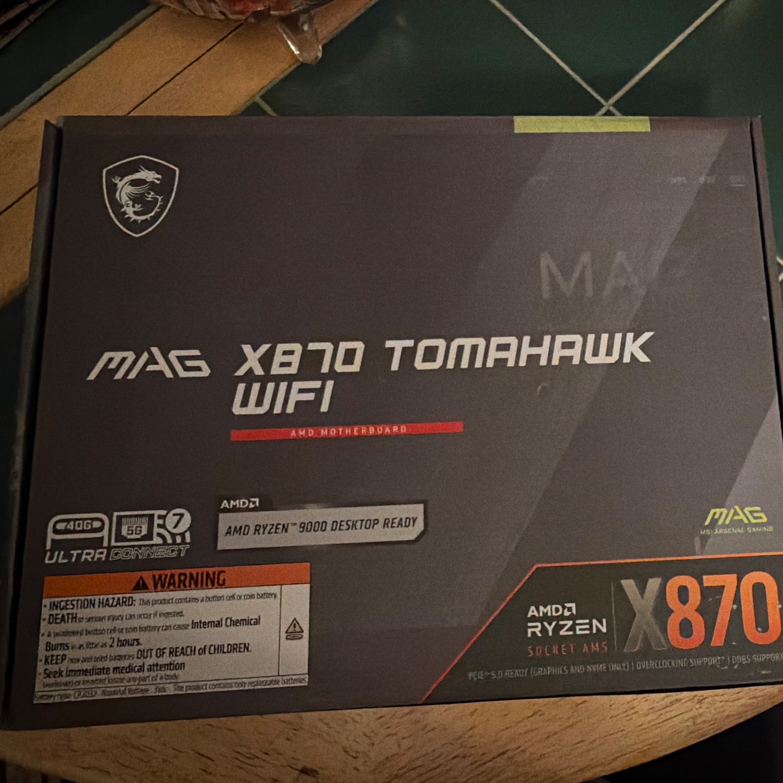 MSI Mag X870 Tomahawk WiFi Socket AM5 Motherboard AMD X870 DDR5 M.2 ATX